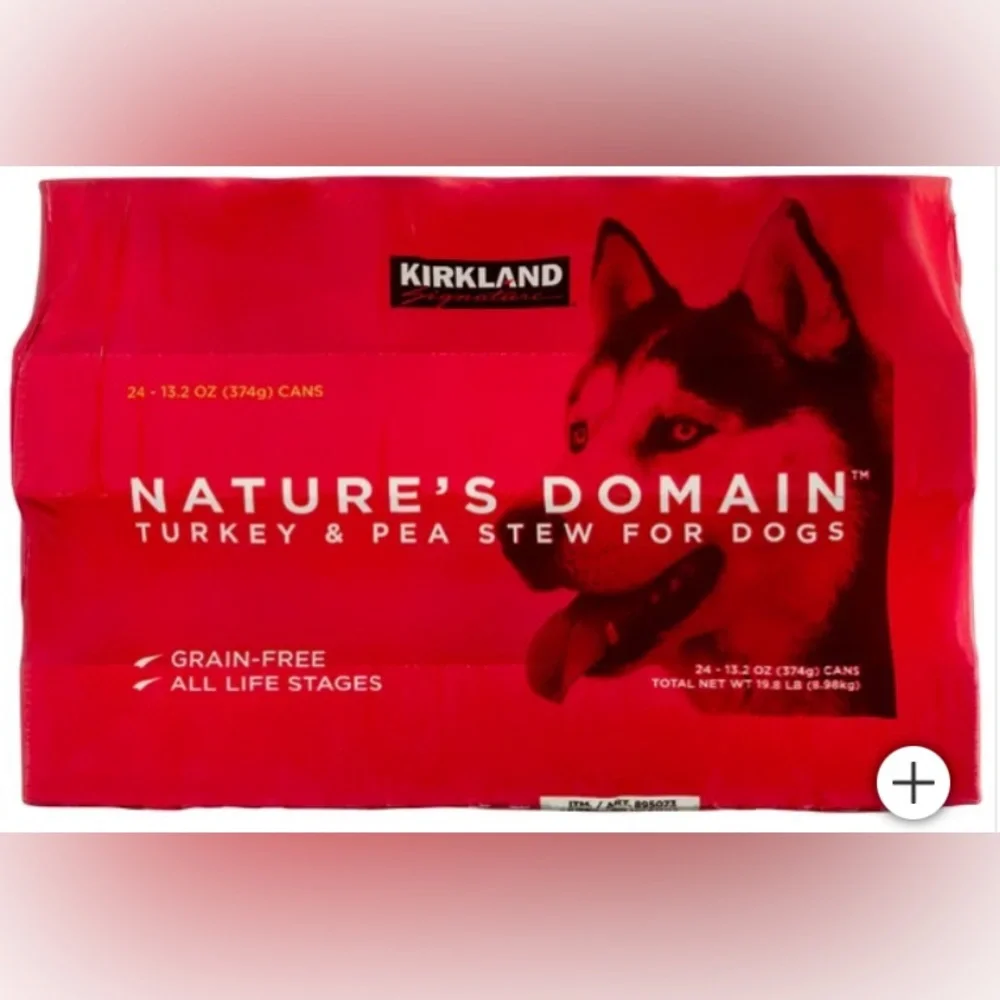 Nature's Domain Canned Dog Food, Turkey & Pea Stew, 13.2 oz, 24-count